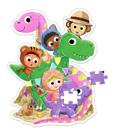 Clavis beestenboel xxl puzzel - dinosaurus!