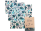 Beewise vegan food wraps - set van 3 - blauw
