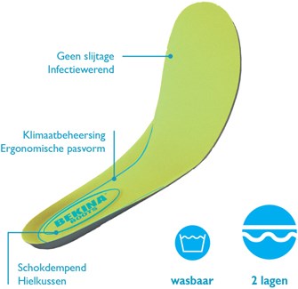 Bekina voetbed e002 groen - maat 47 - 00.135.002.47