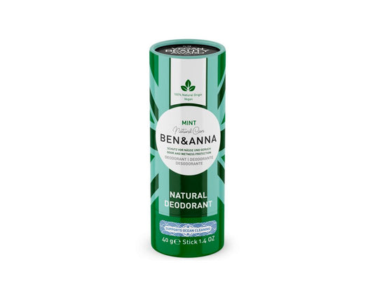 Ben anna deodorant in papiertube - mint - 40 gram