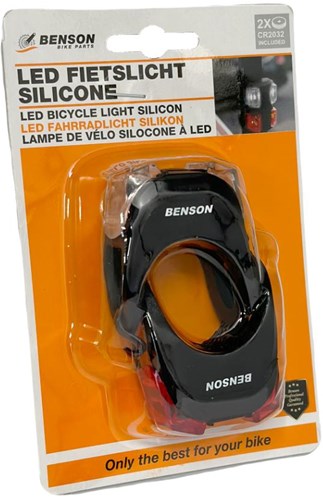 Afbeelding laden in galerijviewer, Enzo benson led fietslampset 2 delig silicone rood wit - 5700338
