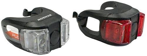 Afbeelding laden in galerijviewer, Enzo benson led fietslampset 2 delig silicone rood wit - 5700338

