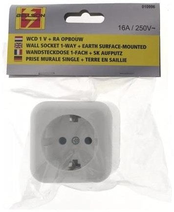 Afbeelding laden in galerijviewer, Enzo benson opbouw stopcontact ra wit - 4650080
