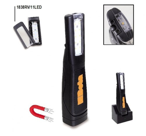 Afbeelding laden in galerijviewer, Beta 1838 11led lamp | oplaadbaar | schokbestendig rubberen behuizing - 018380111
