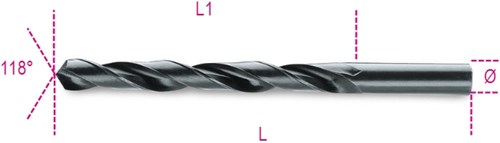 Beta metaal spiraal boor hss 7.5 mm