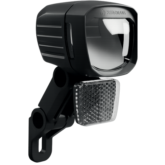 Herrmans koplamp nordic mr5 dynamo 100 lumen - zwart