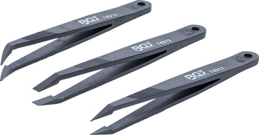 Bgs technic plastic tweezers set 3 pieces