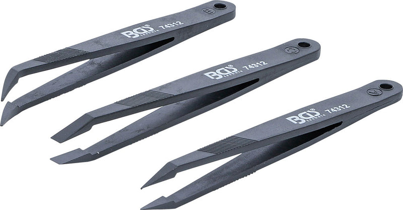 Afbeelding laden in galerijviewer, Bgs technic plastic tweezers set 3 pieces
