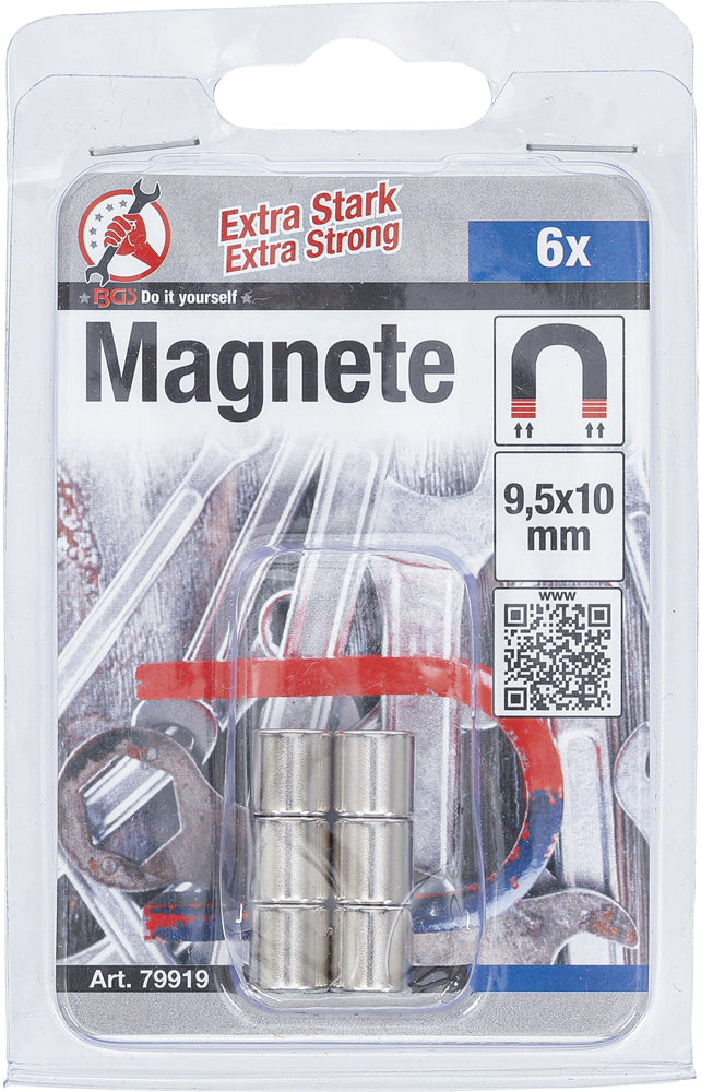 Afbeelding laden in galerijviewer, Bgs technic kraftmann - magnet set extra strong 6 pieces
