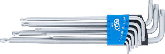 Bgs technic l-type wrench set extra long for t-star 9 pieces