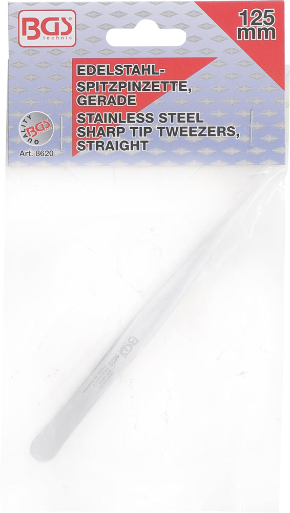 Afbeelding laden in galerijviewer, Bgs technic stainless steel sharp tip tweezers
