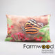 Farmwood animals buitenkussen vlinder 30x50cm