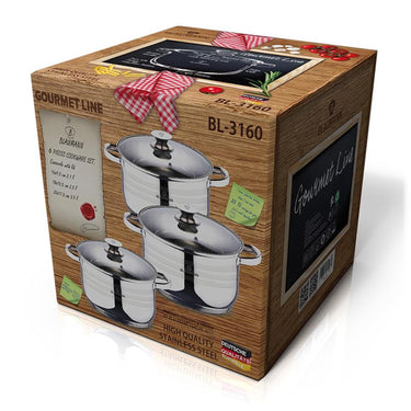 Blaumann gourmet line rvs pannenset 3-delig