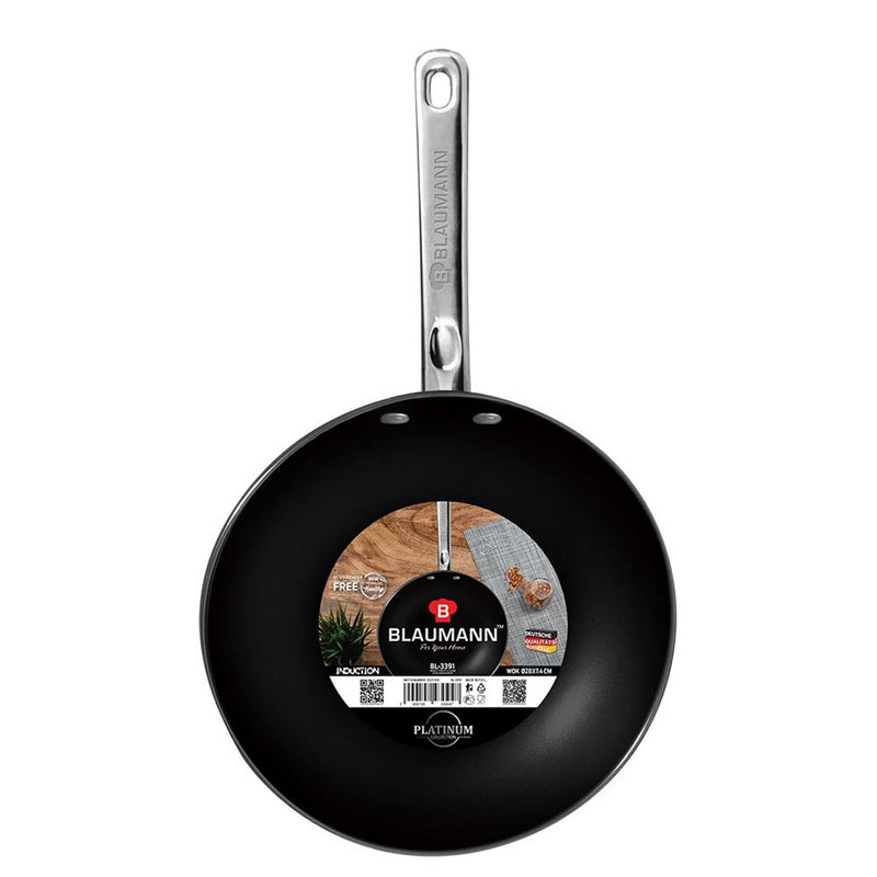 Afbeelding laden in galerijviewer, Blaumann platinum wokpan 28cm
