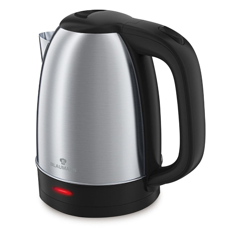 Afbeelding laden in galerijviewer, Blaumann black silver collection elektrische waterkoker 1,7l

