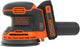 Black+decker bdcros18 18v accu excentrische schuurmachine (zwart oranje, opbergtas, oplader en accu inbegrepen)