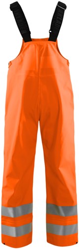 Afbeelding laden in galerijviewer, Blåkläder bretelregenbroek high-vis level 3 13862005 | high-vis oranje | maat l - 7330509569887
