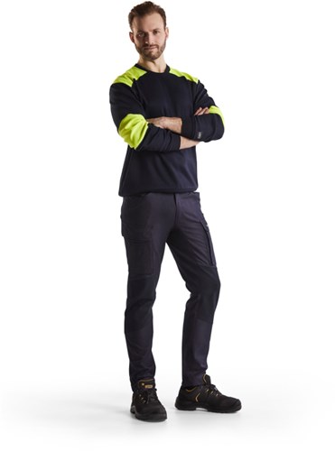 Blåkläder multinorm werkbroek inherent met stretch 14861512 | marineblauw | maat 48 - 7330509661925