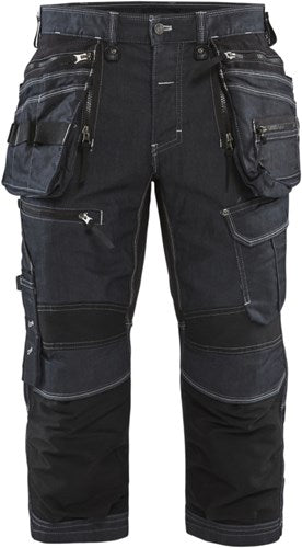 Blåkläder piraatbroek denim stretch x1900 19911141 | marineblauw zwart | maat 50 - 7330509554487