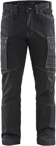 Afbeelding laden in galerijviewer, Blåkläder service werkbroek denim stretch 14591142 | zwart | maat 46 - 7330509486108

