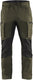 Blåkläder service werkbroek met stretch 14591845 | groen zwart | maat 60 - 7330509646038