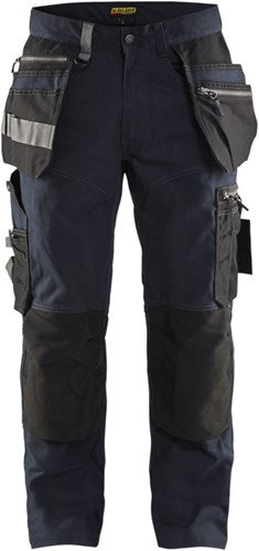 Blåkläder werkbroek met stretch 15901343 | donker marineblauw zwart | maat c156 - 7330509629628