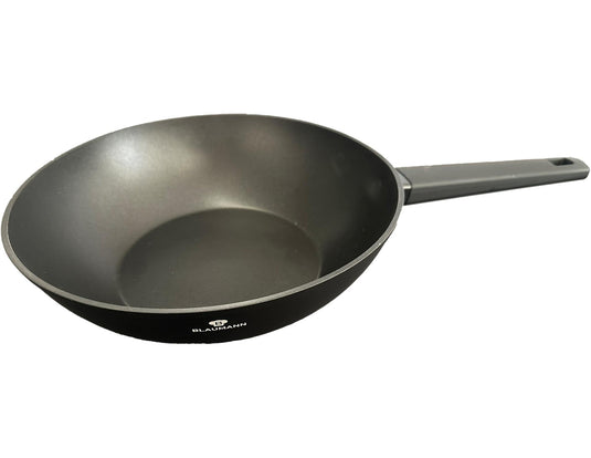 Blaumann black silver collection wokpan ã˜28cm
