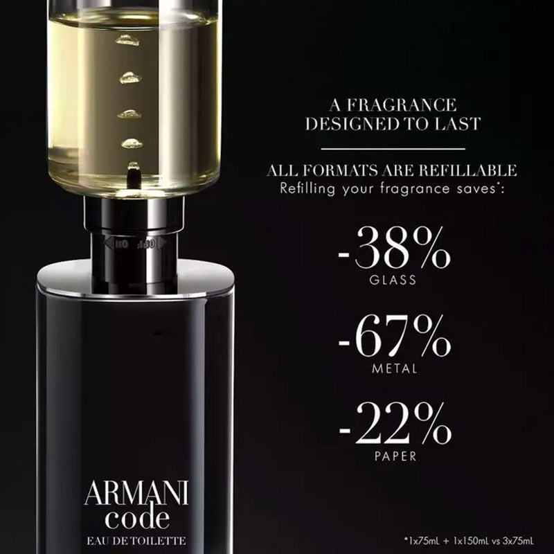 Afbeelding laden in galerijviewer, Giorgio armani eau de toilette refillable code heren 50ml
