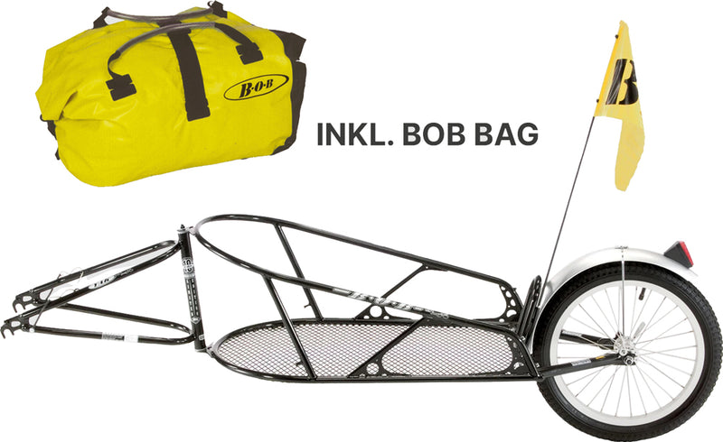 Afbeelding laden in galerijviewer, Bob yak bicycle trailer black with bag
