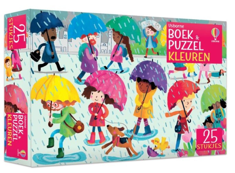 Afbeelding laden in galerijviewer, Usborne boek puzzel - kleuren
