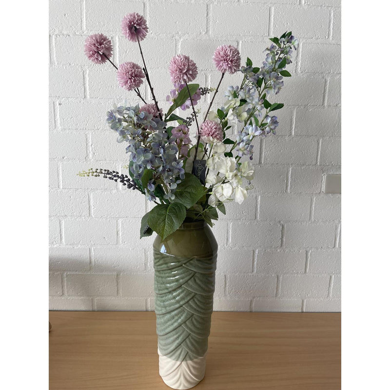 Afbeelding laden in galerijviewer, Roberts collection kunstbloem sweet pea spray 76cm wit
