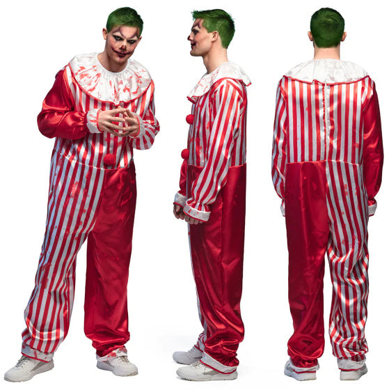 Afbeelding laden in galerijviewer, Boland Killer clown kostuum heren rood wit maat 50 52 (M)
