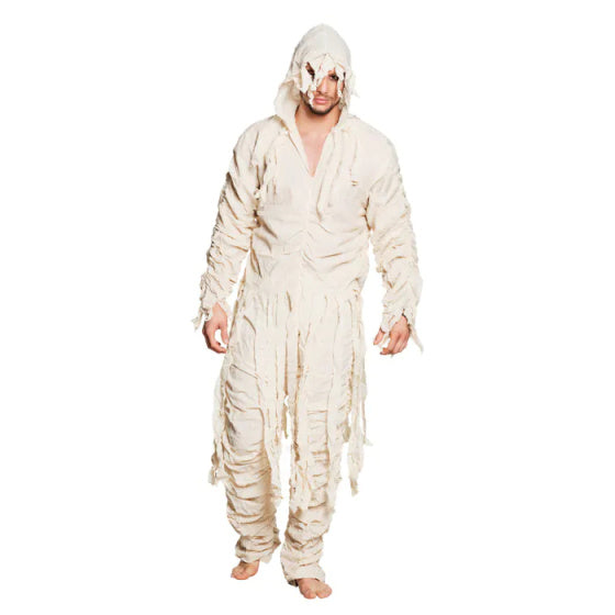 Afbeelding laden in galerijviewer, Boland mummie halloween kostuum heren beige maat 50 52
