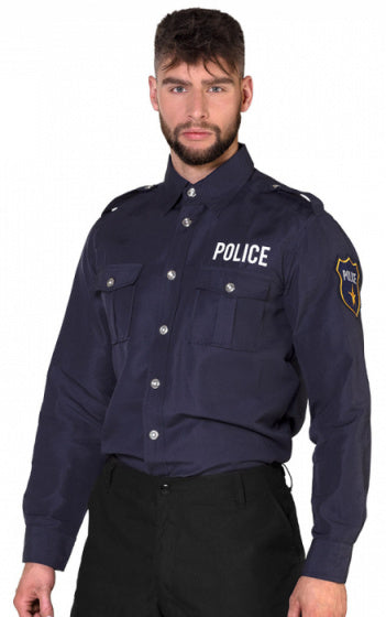 Afbeelding laden in galerijviewer, Boland Politieblouse Polyester Heren Donkerblauw maat 50-52
