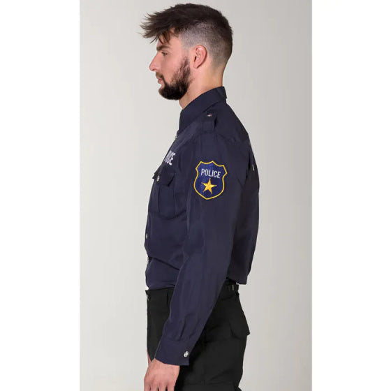Afbeelding laden in galerijviewer, Boland Politieblouse Polyester Heren Donkerblauw maat 50-52
