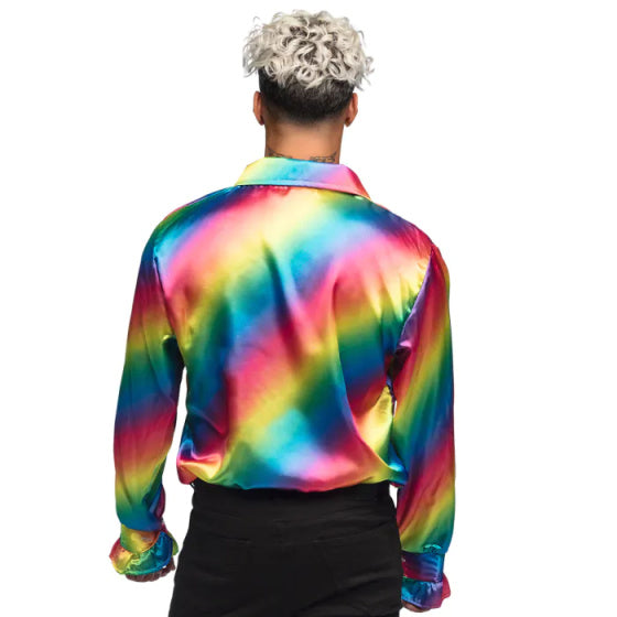 Afbeelding laden in galerijviewer, Boland St. Party Shirt Regenboog maat XL
