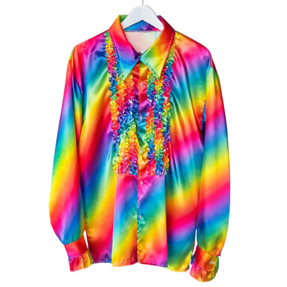 Afbeelding laden in galerijviewer, Boland St. Party Shirt Regenboog maat XL
