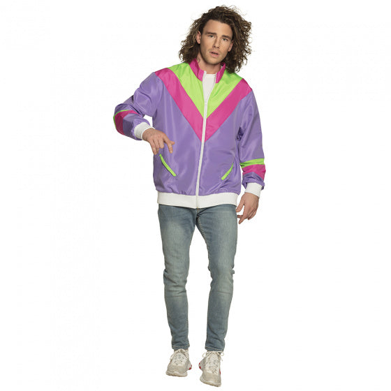 Afbeelding laden in galerijviewer, Boland Trainingsjasje Retro Heren Polyester maat L

