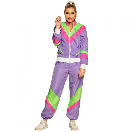 Afbeelding laden in galerijviewer, Boland Retro Trainingspak Dames Polyester maat L
