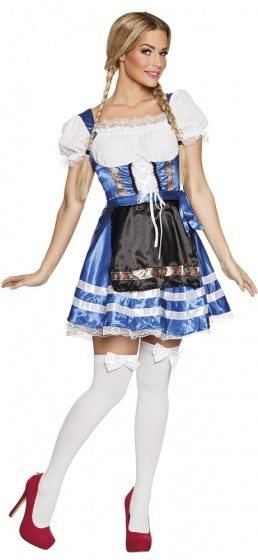 Afbeelding laden in galerijviewer, Boland helena oktoberfest kostuum dames blauw maat 40 42
