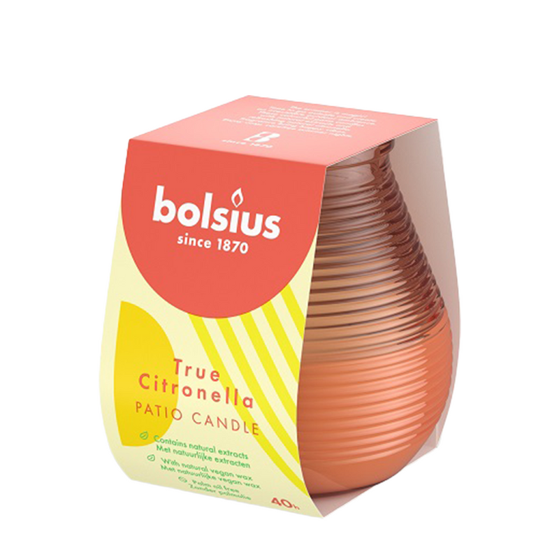 Afbeelding laden in galerijviewer, Bolsius outdoor patiolight true citronella koraal 94 91mm
