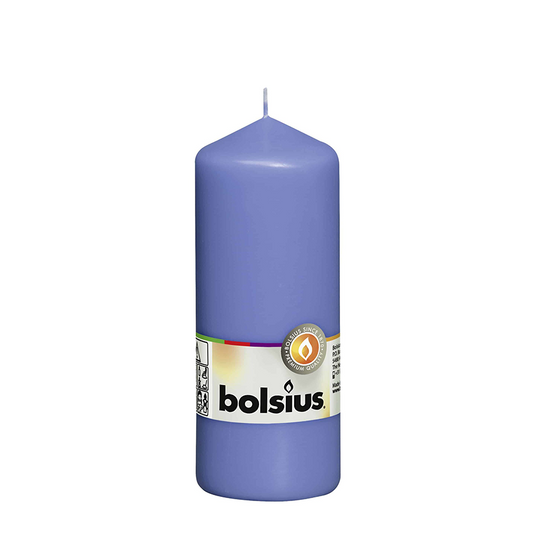 Abi bolsius stompkaars korenbloemblauw 150 58mm