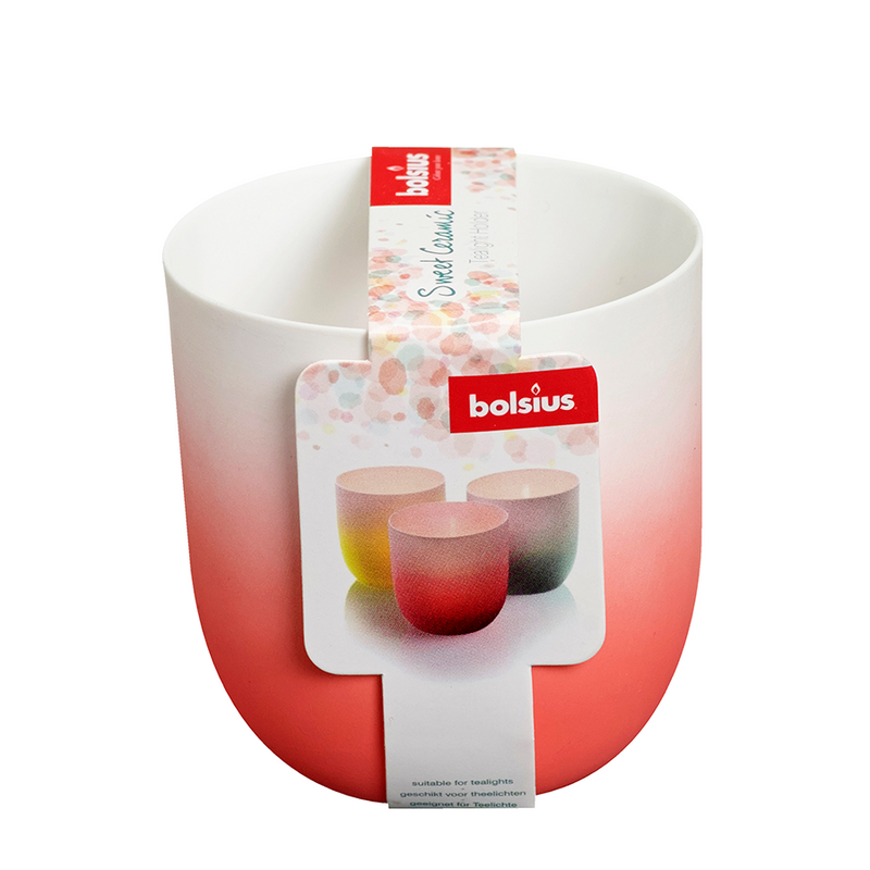 Afbeelding laden in galerijviewer, Bolsius theelichthouder keramiek sweet pink 75 70mm
