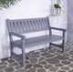 Sens tuinbank bordeaux 2-seater vurenhout 125x70x92cm grijs