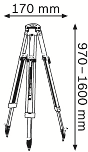 Afbeelding laden in galerijviewer, Bosch accessoires bt 160 professional statief | uitklapbaar - 0601091200
