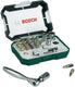 Bosch accessoires 26-delige schroefbit- en ratelset met kleur codering - 2607017322