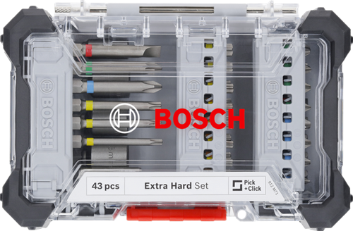 Afbeelding laden in galerijviewer, Bosch accessoires bosch professional extra hard schroefbitset, 43-delig - bitset- en dopsleutel
