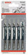 Bosch accessoires 5x basic voor hout decoupeerzaagblad t111c - 2608630033