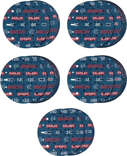 Afbeelding laden in galerijviewer, Bosch accessoires bosch expert o780 - schuurpapier set - 150mm - 55 stuks - klittenbandbevestiging
