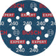 Bosch accessoires expert schuurschijf o780 met film onderlaag, 125 mm, g240, 6x - 2608902404